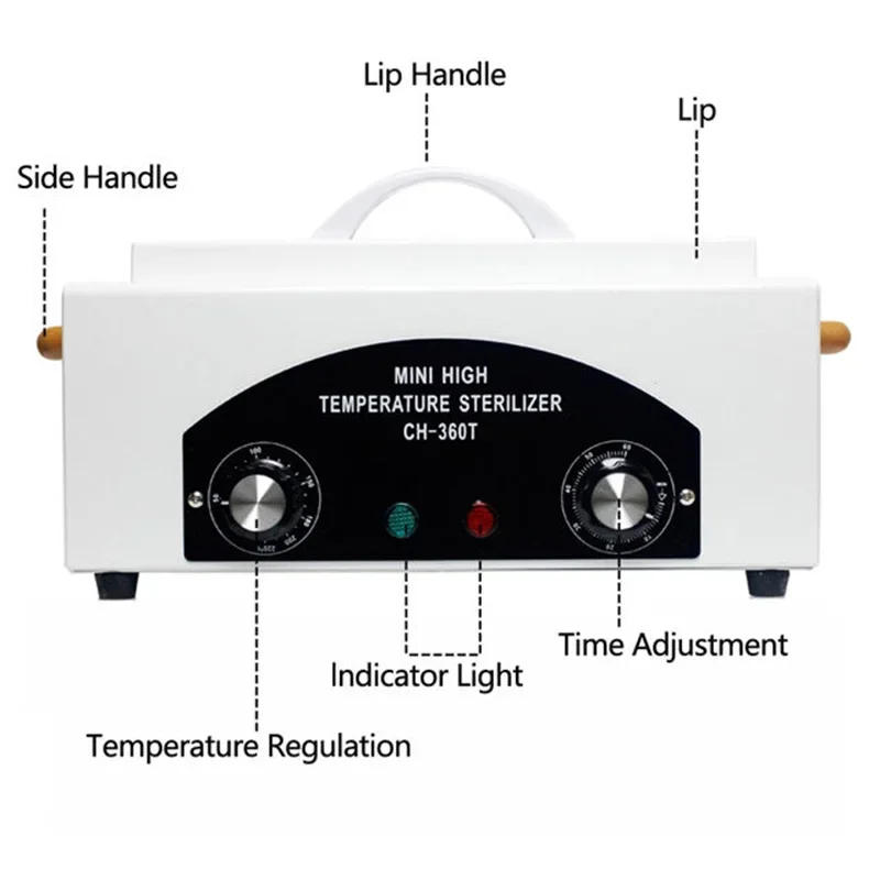 Description Picture 6 of itemElectric High Temperature Disinfection Box 300W Nail Salon Sterilizer Hot Air Disinfection for Hairdressing Tattoo Tools Device