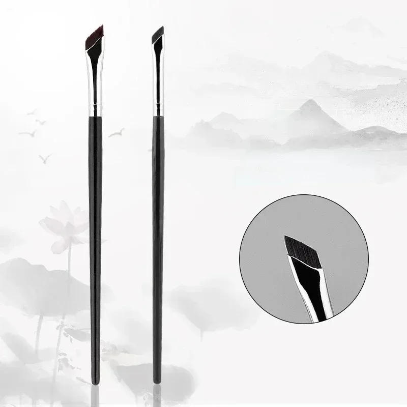 Description Picture 6 of item1/2/4/6/8/10/16Pcs Upgrade Blade Eyeliner Brush Ultra Thin Fine Angle Flat Eyebrow Brush Liner Brow Place Makeup Brush