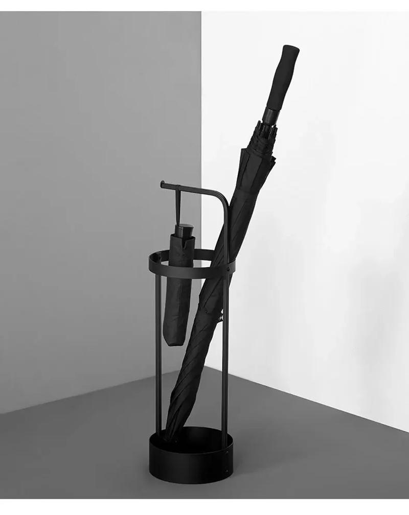 Description Picture 6 of itemNordic Iron Umbrella Holder Luxury Light Parasol Stand with Stable Base Fashionable Home Storage Accessory Entryway Rack