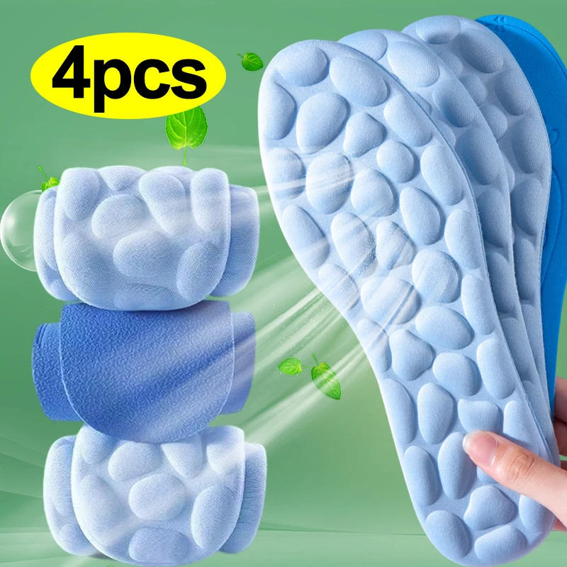 Description Picture 2 of itemPebble Massage Insoles Memory Foam Sports Insole for Men Women Breathable Deodorant Shoes Sole Cushion Feet Orthopedic Shoe Pads