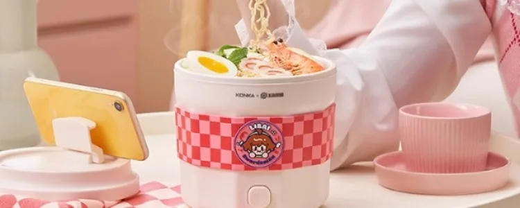 Description Picture 5 of item220V Portable Electric Skillet Mini Hot Pot Dormitory Instant Noodle Pot for 1-2 People
