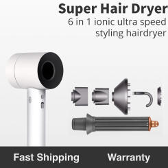 Professional Hair Dryer 6 in 1 Hairdryer With Curling Barrel Styling Tools Hair Care & Styling High Speed Hair Dryers Salon