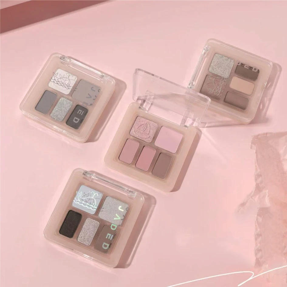 Description Picture 3 of itemMini 5-Color Eye Shadow Palette Low Saturation Matte Glitter Brown Earth Color Pearly Pigment Eyeshadow Lasting Eye Makeup