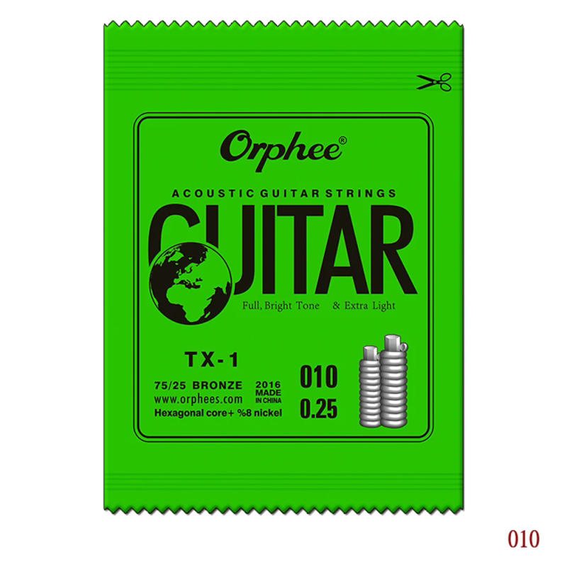 Description Picture 5 of itemOrphee Acoustic Guitar Strings Replace Single String EBGDA Gauge 010 014 023 030 039 047 Musical Instruments Guitar Parts
