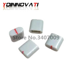 10pcs Equalizer Potentiometer Fader Cap / Hole 4MM Gray Red / Plastic Handle Straight Potentiometer Fader Knob Cap