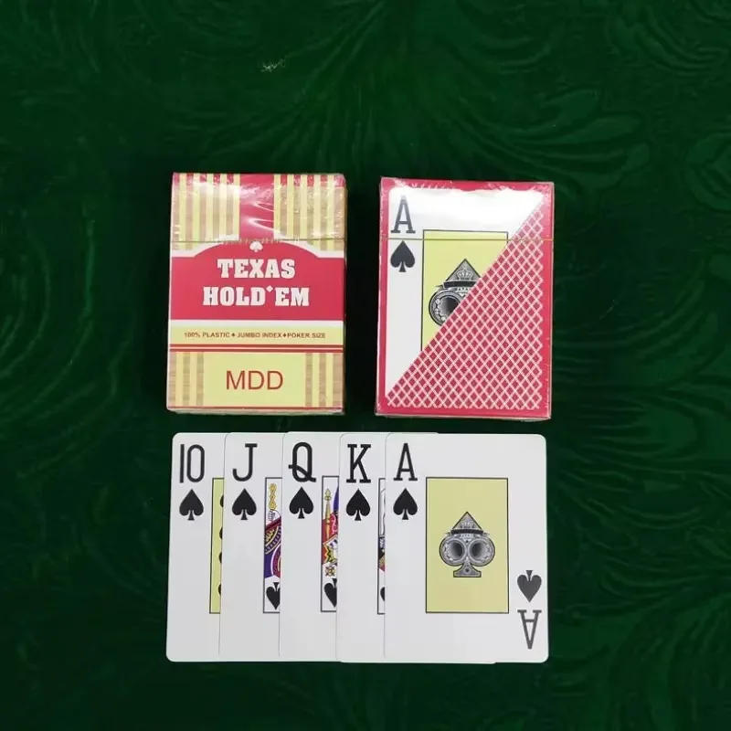 Description Picture 6 of itemUniversal Durable Baccarat Texas Poker Cards Plastic Playing Cards Waterproof Smooth Poker Card Board Bridge Games