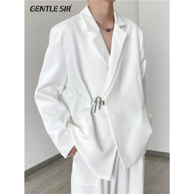Description Picture 3 of itemCasual suit jacket for men in spring and summer,  design that is niche. Instagram trendy and handsome men's white suit