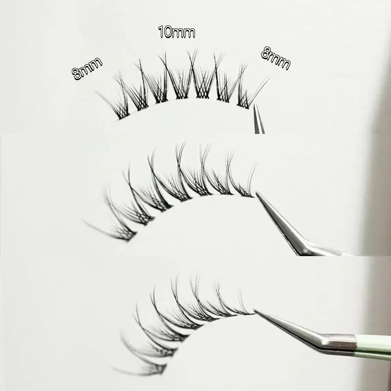 Description Picture 5 of itemManga Lashes Slender Transparent Stem Eye Lashes Natural False Eyelashes Novice Eyelash Supplies Korean Eyelashes Stick Makeup