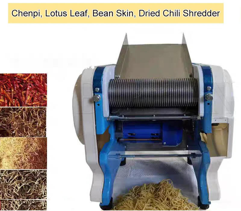Description Picture 4 of itemCommercial Dried Chili Shredder Electric Tobacco Cutting Machine Small Food Shredder Processing 110V 220V
