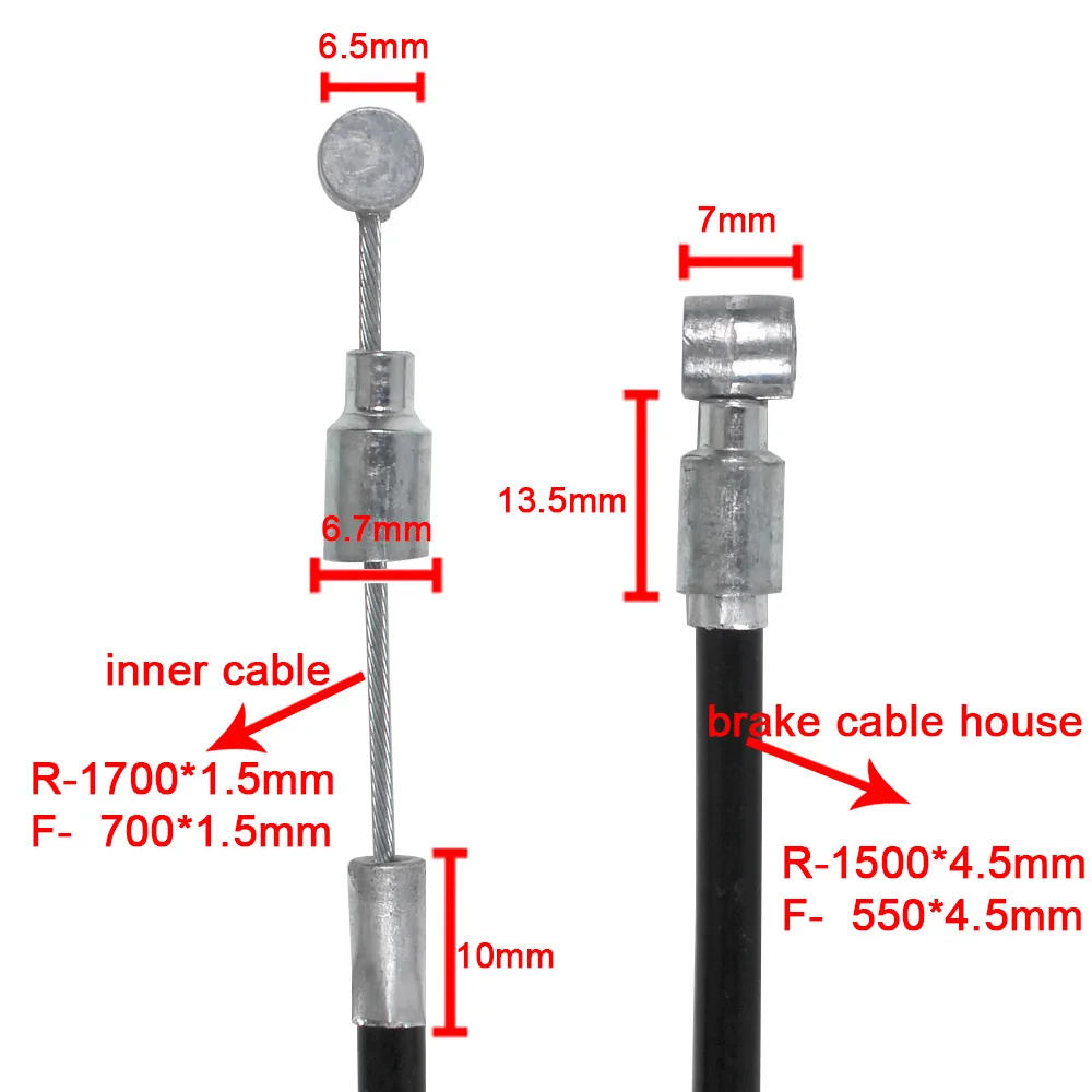 Description Picture 2 of itemBicycle Brake Cable House Set MTB Bike Brake Cable Tube Inner Line Wire Cycling Cable Front And Rear Brake lines Housing Set