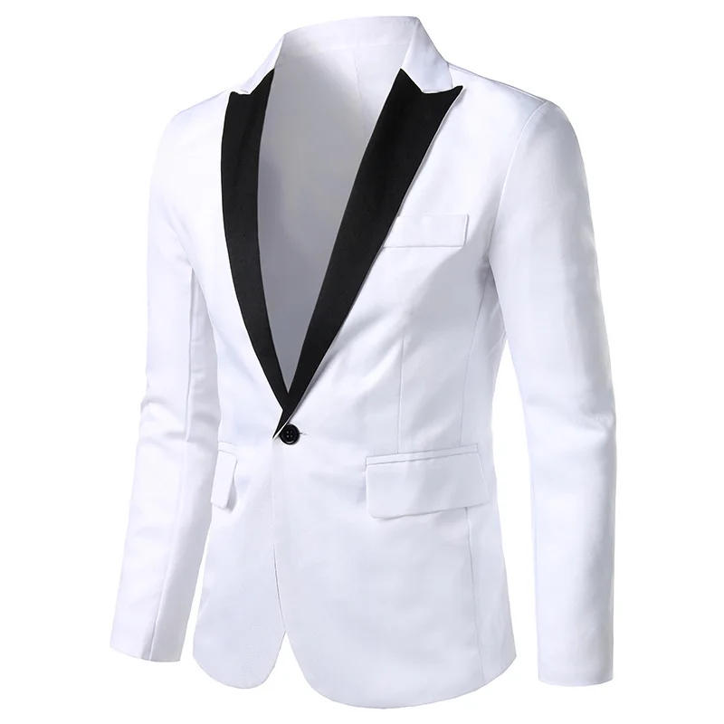 Description Picture 4 of itemForeign Trade Spring and Autumn Clothing, Business Small Suit, Men's Singles, Suit Jacket, Large Size, Youth Slim Fit Small Suit