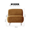 Nordic Lamb Cashmere Individual Sofa Chair Design Home Living Room Single Sofa Balcony Lazy Leisure Chair Furniture Armchair