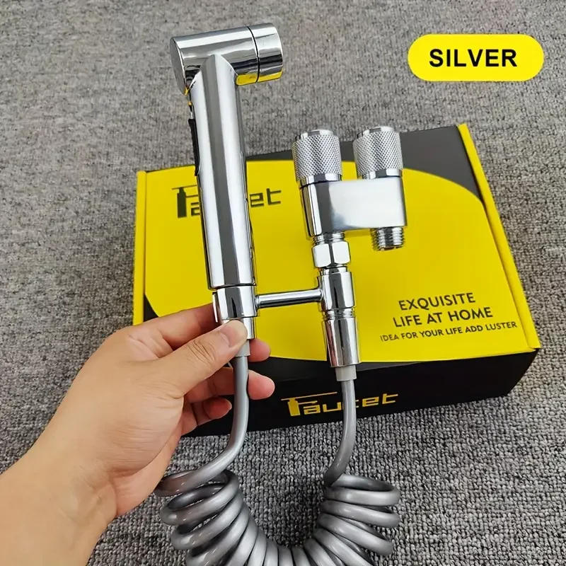 Description Picture 5 of itemStainless Steel Triangle Valve with One Inlet And Two Outlets, Equipped with a Spray Gun for Enhanced Flushing