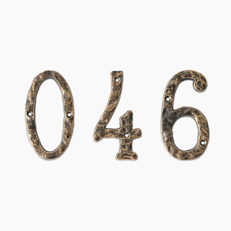 Description Picture 4 of itemRustic Cast Iron Home Address Numbers for Outside, Anti Rust House Numbers,,Mailbox Numbers for Outside, 5.5 inch