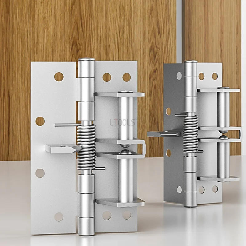 Description Picture 3 of item4-inch Mute Door Closer Automatic Door Closing Overturn 90 Degree Positioning Hinge Buffer Rebound Device Spring Invisible Hinge