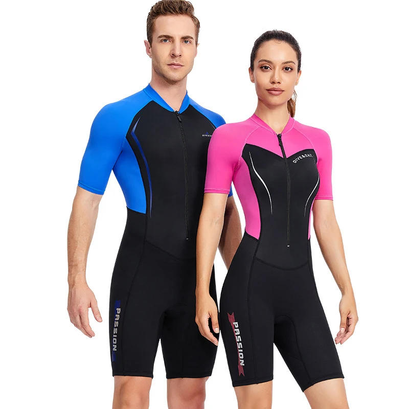 Description Picture 5 of item1.5MM Thicken Wetsuit Mens Women Neoprene One Piece Short Quick Dry Surfing Suit Beach Swimming Scuba Diving Suit Swimwear