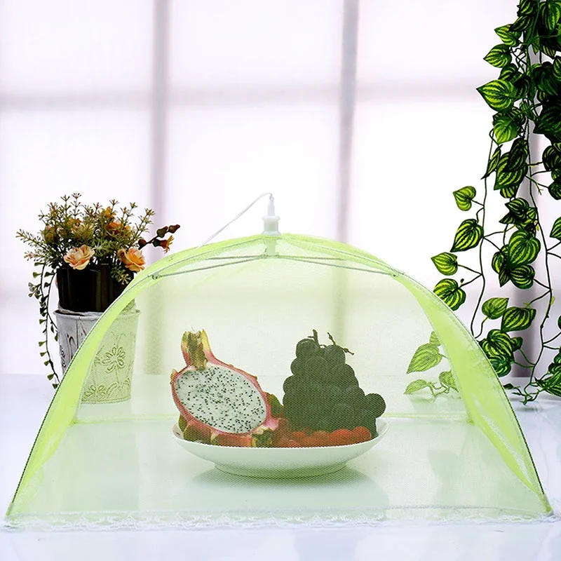 Description Picture 3 of itemFood Mesh Cover Folding Food Cover Tent Dome Net Umbrella Picnic Kitchen Mesh Anti Fly Mosquito Umbrella Kitchen Gadgets