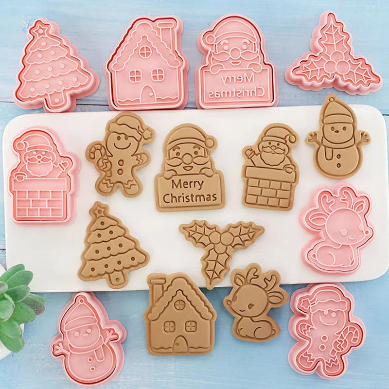 Description Picture 4 of itemMultiple Sets DIY Cake Decorating Tools Christmas Cookie Cutters Cartoon Biscuit Mould DIY Fondant Mold Baking Tools for Kitchen