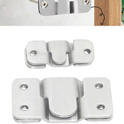 10pcs Stainless Steel Interlock Hanging Buckle Flush Mount Bracket Furniture Connector Wall Picture Frame Hanger Display Hooks