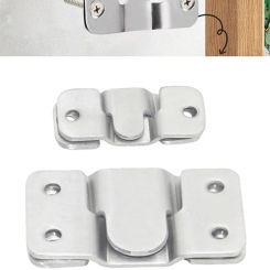 10pcs Stainless Steel Interlock Hanging Buckle Flush Mount Bracket Furniture Connector Wall Picture Frame Hanger Display Hooks