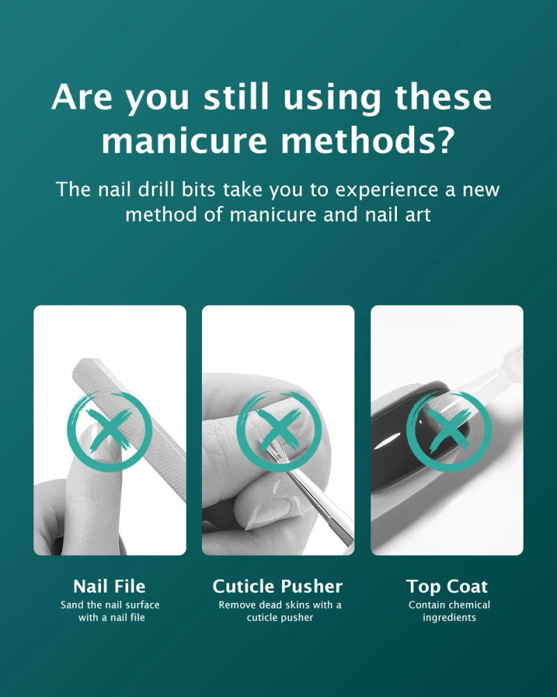 Description Picture 4 of itemDiamond/Tungsten/Ceramic Nail Drill Bit Electric Manicure Drill For Milling Cutter Nail File Buffer Nail Art Equipment Accessory