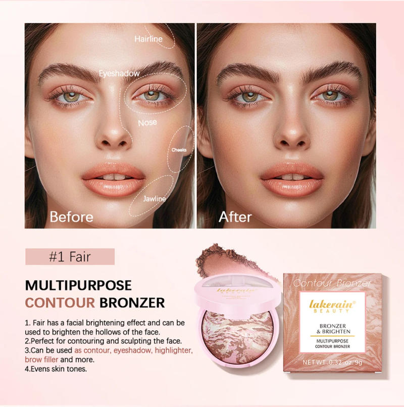 Description Picture 5 of itemNEW YORK Baked Brighten Color Correcting Powder Foundation Fair Buildable Light to Medium Coverage Demi-Matte Natural Finish