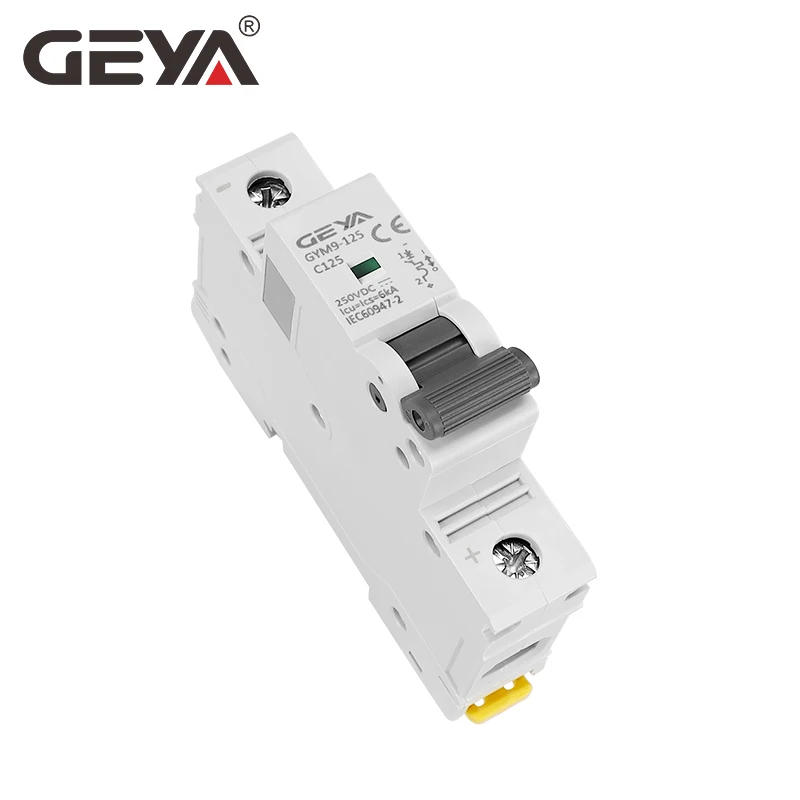 Description Picture 4 of itemGEYA GYM9-125 DC MCB 1P 2P 3P 4P 250V 500V 750V1000VDC Mini Circuit Breaker 80A 100A 125A 6KA DC MCB