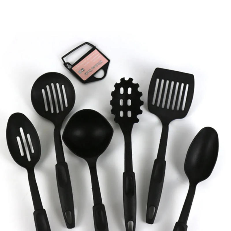 Description Picture 6 of itemBlack 6pcs/set Kitchen Utensils Set Non-stick Kitchenware Cooking Tools Spoon Soup Ladle Spatula Shovel Tools Gadget Accessories