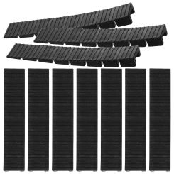 20 Pcs Black 9 9x2cm PP Furniture Leveling Shims Heavy Duty Table Wedges Uneven Floors Desk Legs Gear Shims Levelers