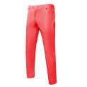 2023 New PU Casual Solid Color Versatile Trendy Personalized Fashion Leather Pants Performance Clothing Leather Pants for Men