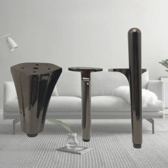 1Pcs Metal Furniture Legs Black Gold 10-17CM Bathroom Cabinet Feet for Dresser Bedside Table Replacement Legs Furniture Hardware