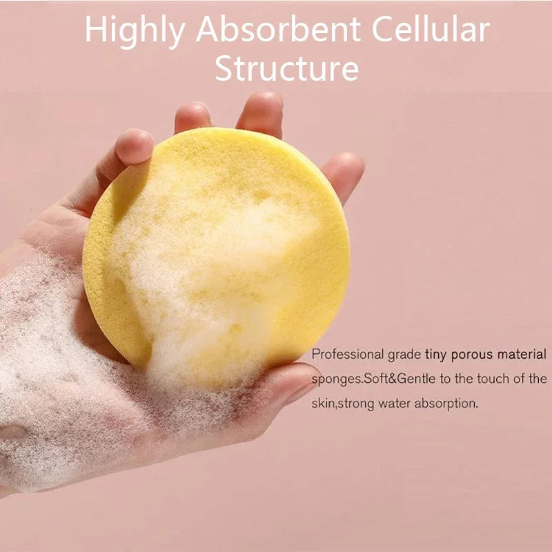Description Picture 6 of itemCompressed Round Facial Cleansing Sponges Cleaning Brushes Cleanse Tools Makeup Remover Wipes Finger Wholesale Free Shipping
