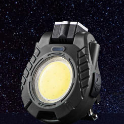 LED COB Cap Clip Lamp Portable Mini Head-Mounted Flashlight Multifunctional Lightweight Plastic Adjust Angle for Running Cycling