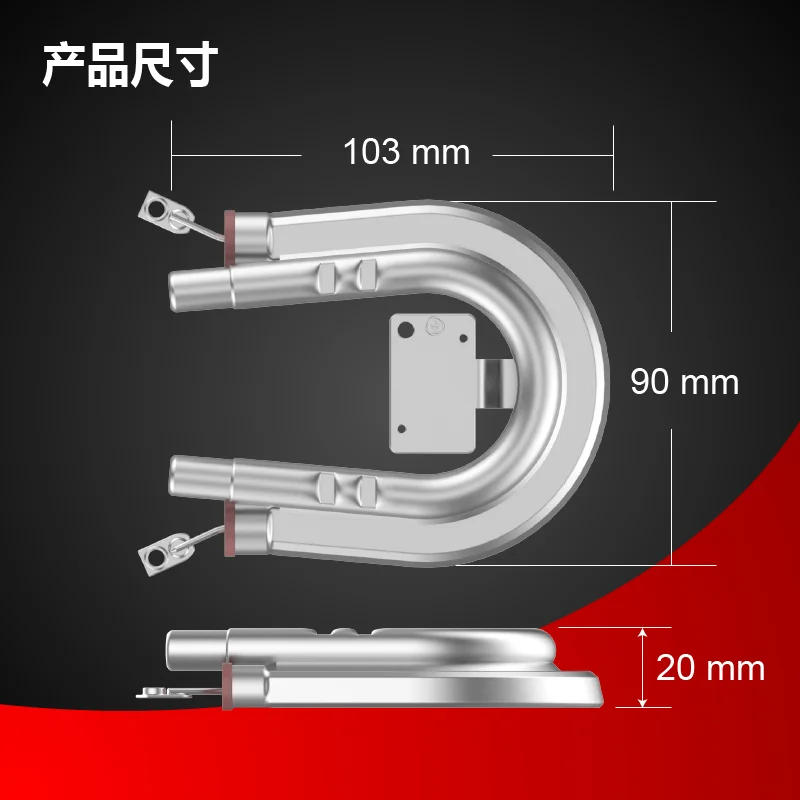 Description Picture 5 of item220V 600-1000W coffee machine heating element aluminum U-shaped heater for tea machine coffee maker electric heating tube parts