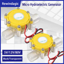 Newest Hot 1PC 80V 12V 5V 10W DC Micro Hydro Generator Tap Water Flow Hydraulic DIY 1/2 Inch Alternative Energy Generators