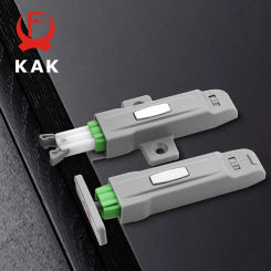 KAK 5PCS Push to Open Cabinet Catches Kitchen Buckel Locks Hidden Cabinet Handles Adjustable Damper Buffer Furniture Hardware