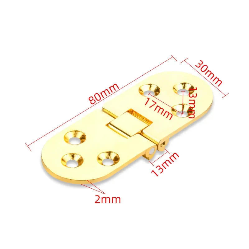 Description Picture 3 of item4pcs/set Folding Desktop Accessory For Sewing Machine Hardware Flap Hinge Zinc Alloy 80x30mm Drawer Door Cupboard Window Cabinet