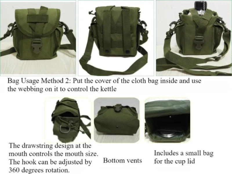 Description Picture 5 of itemWater Bottle Bag Cup Cover 78 Water Bottle Oblique Hanging Multifunctional Bag Outdoor Sports Portable Protective Case Backpack