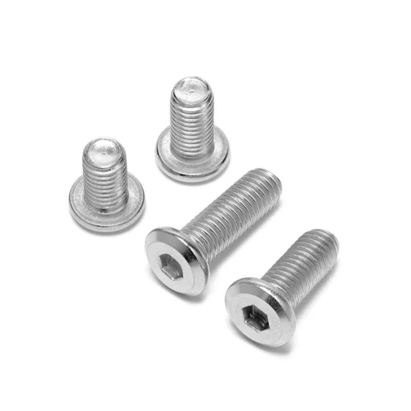 Description Picture 5 of itemM2 M2.5 M3 M4 M5 304 A2 Stainless Steel Flat Hex Hexagon Socket Head Allen Furniture Rivet Screw Connector Joint Bolt