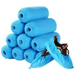 Shoe Covers Disposable Non Slip 100PCS Shoe Boot Covers Non Slip Waterproof One Size Fits Most for Carpet Indoors Garden Booties