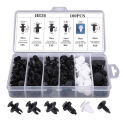 100Pcs Car Plastic Fastener Clips Auto Push Pin Rivet Screw Bumper Door Trim Panel Fender-Car Audio Disassembly Tools Kit