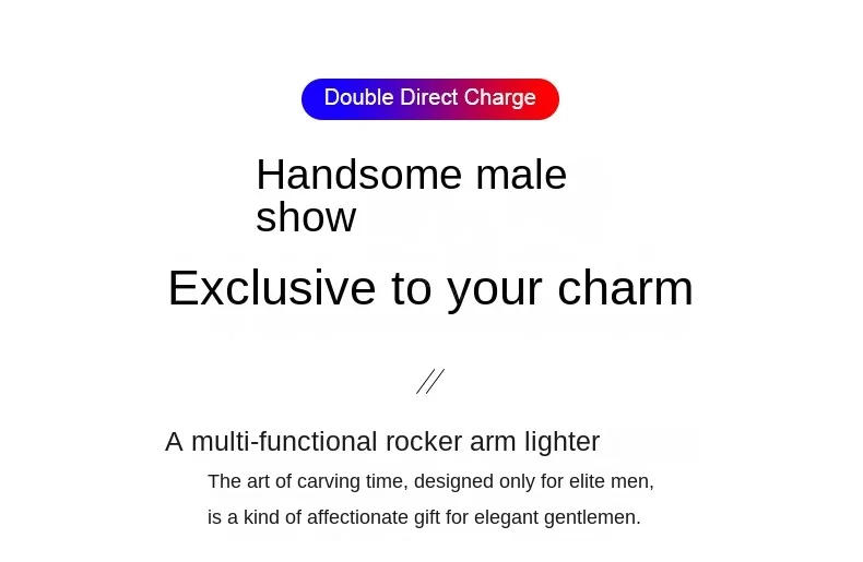 Description Picture 4 of itemNew Windproof Gas Lighter Wrist Watch Cigar Lighter Outdoors Jet Double Fire Tube Lighters Gadgets for Men Cigarette Accessories