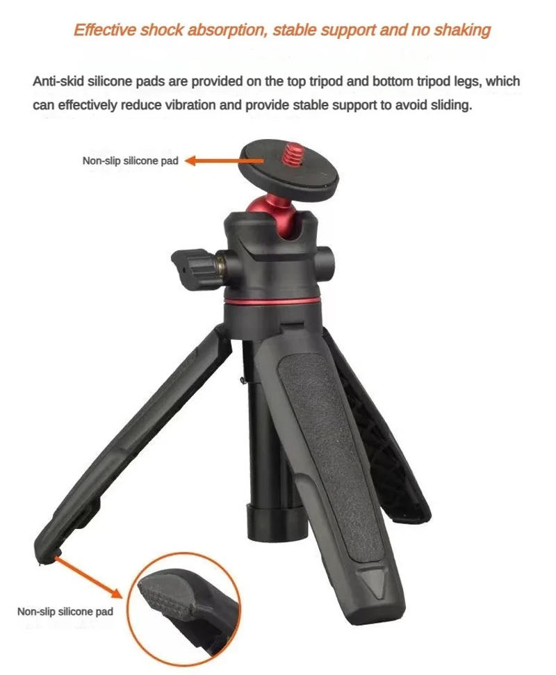 Description Picture 5 of itemMini Desktop Selfie Stick Tripod Handheld Camera Camera Live Vlog Camera Phone Portable Retractable Stand