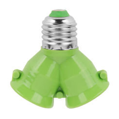 E27 to E27 LED Lamp Base Bulb Holder Converter Light Y Shape Socket Lighting Parts Accessories White Elongation Holder