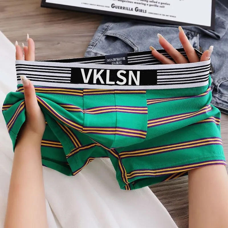 Description Picture 5 of itemNew Men's Underwear Loose Comfortable And Breathable Men's Quadrangle Pants Fashion Printed Traceless Flat Corner Mens Panties