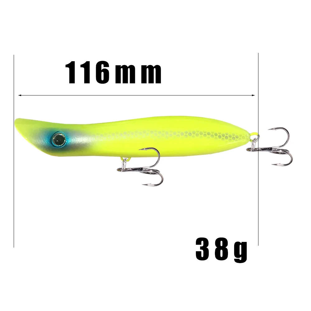 Description Picture 3 of itemAfishlure Sinking Popper Lure 110mm 38g Popper Lure Plastic Hard Bait Saltwater Wobblers Jerkbait Topwater Lure Bad Boy Leurre