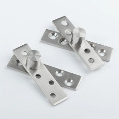75-150mm Door Pivot Hinge 360 Degree Rotation Up and Down Positive Axis Eccentric Shaft Location Shaft Stainless Steel Hardware