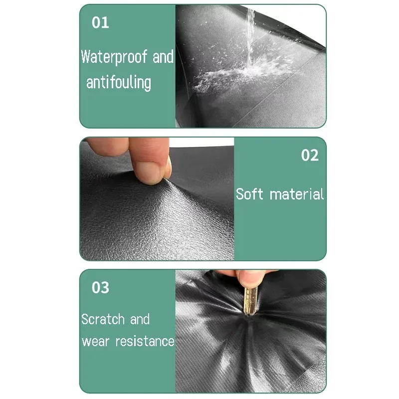Description Picture 5 of itemSelf-adhesive strong artificial leather patch waterproof PU repair Scooter motorcycle leather chair sofa patch DIY black
