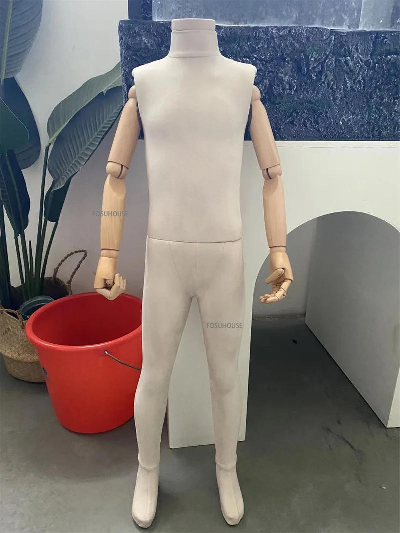 Description Picture 5 of itemParent-child Clothing Store Mannequins Window Display Stand  Full Body Male and Female Model Dummy Props with Solid Wood Hands