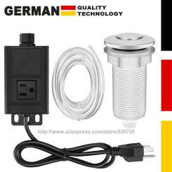 Garbage Disposal Air Switch Kit, Sink Top Air Push Button for Waste Disposer, Safe for Wet Hands Food and Waste Disposals